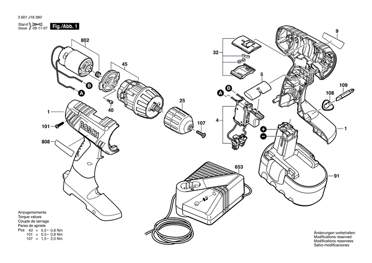 New Genuine Bosch 2607335713 Slide-In Accu Package