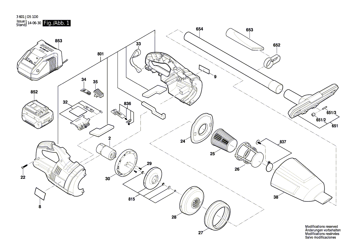 New Genuine Bosch 2607336607 Slide-In Accu Package