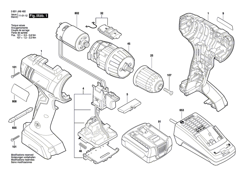 New Genuine Bosch 2607336739 Slide-In Accu Package