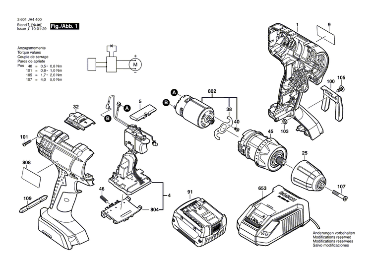 New Genuine Bosch 2607336835 Slide-In Accu Package
