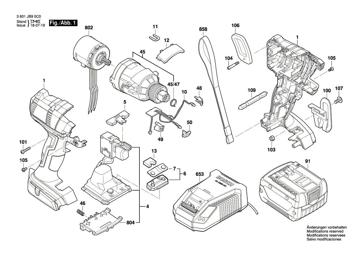 New Genuine Bosch 2607336941 Slide-In Accu Package