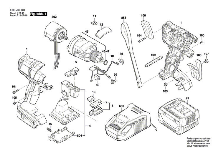 New Genuine Bosch 2607336941 Slide-In Accu Package