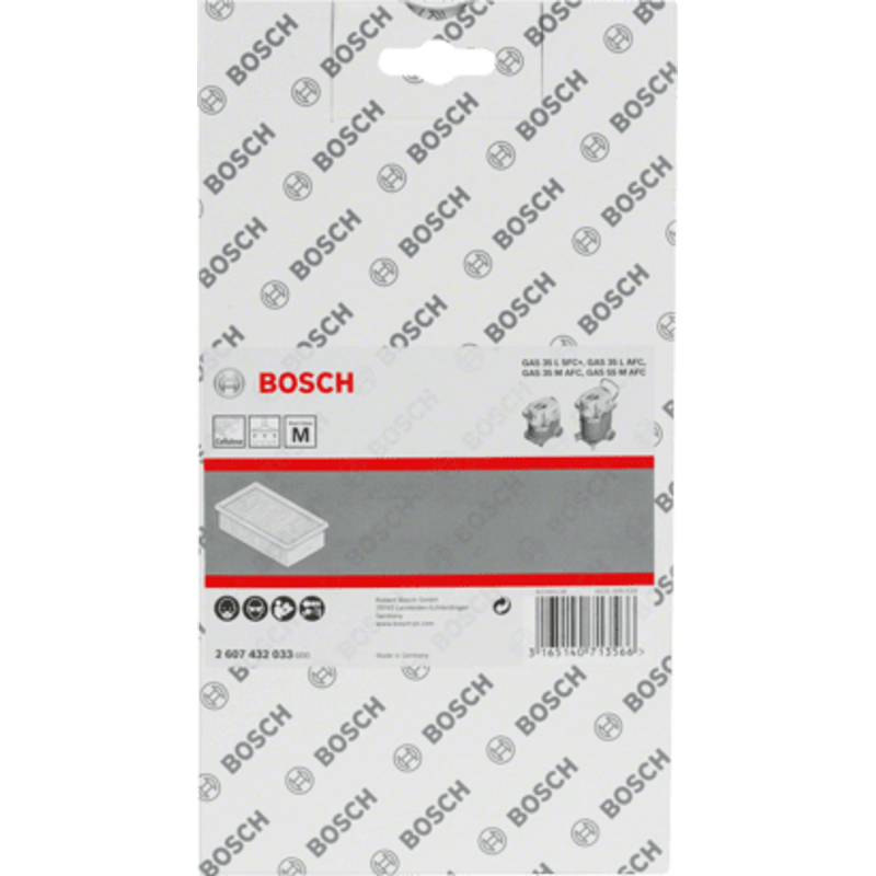 New Genuine Bosch 2607432033 Cellulose Filter For dust extractors
