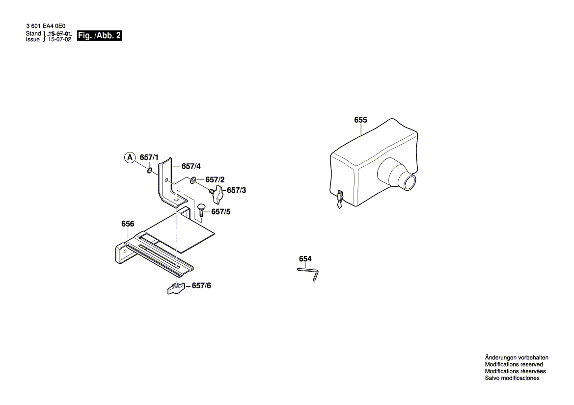 New Genuine Bosch 2607950025 Hexagon-Socket Key