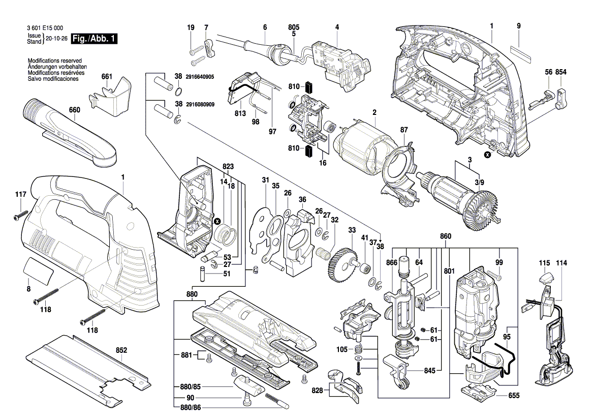New Genuine Bosch 2607990068 Ejection Lever