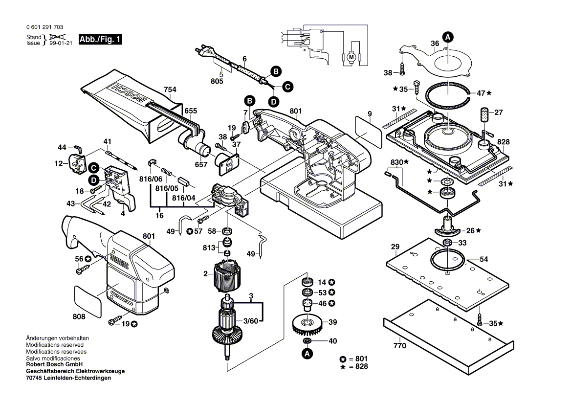 New Genuine Bosch 2608000085 Sander Plate