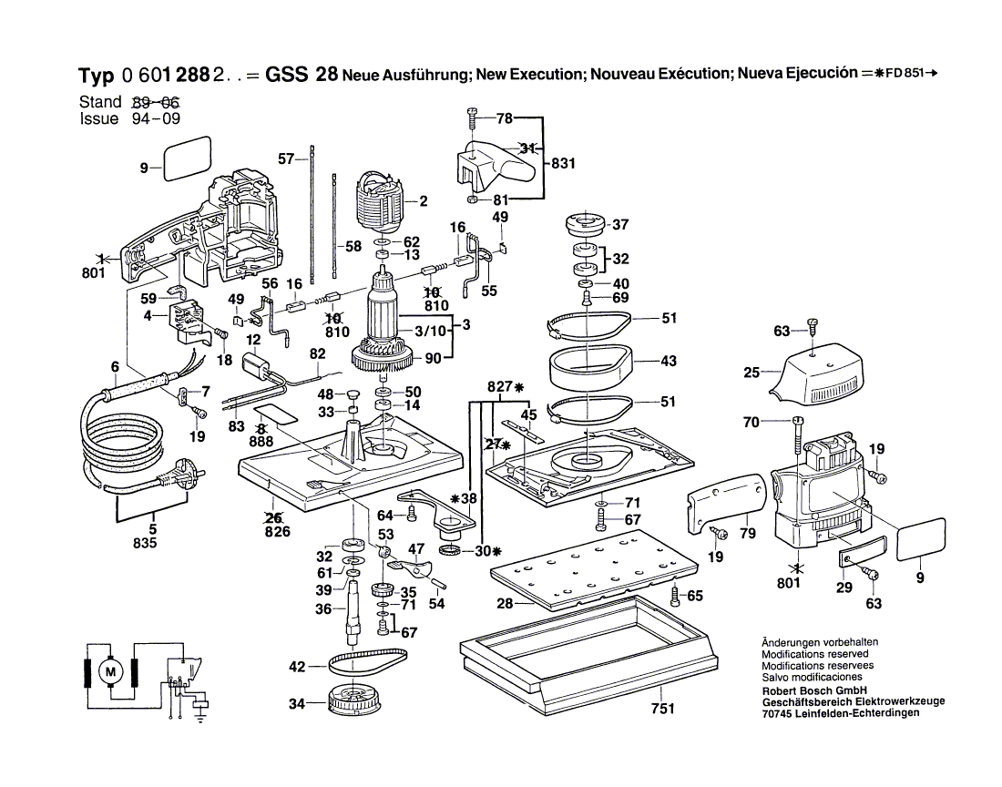 New Genuine Bosch 2608000126 Closing Plate