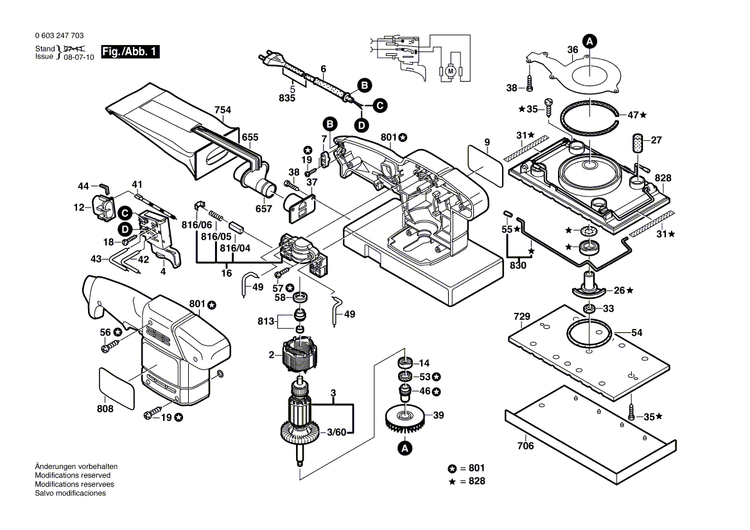 New Genuine Bosch 2608000170 Swing-Plate