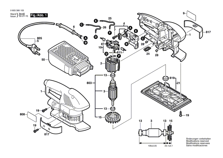 New Genuine Bosch 2608000238 Sander Plate