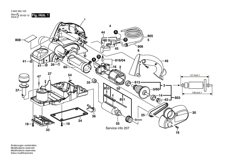 New Genuine Bosch 2608000319 Base Frame