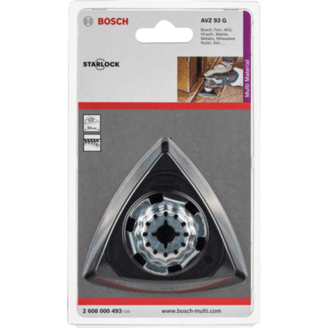 New Genuine Bosch 2608000493 AVZ 93 G Sanding Plate for Multi-Tools For