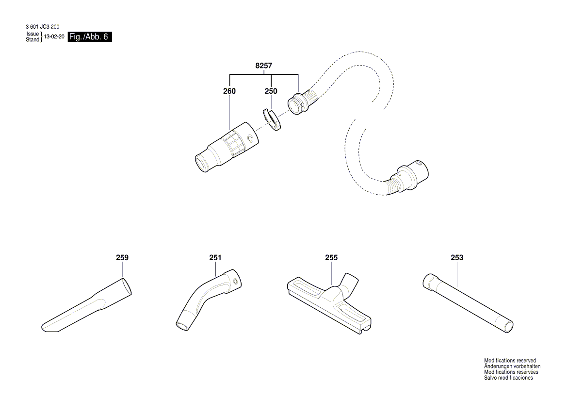 New Genuine Bosch 2608000A05 Hose