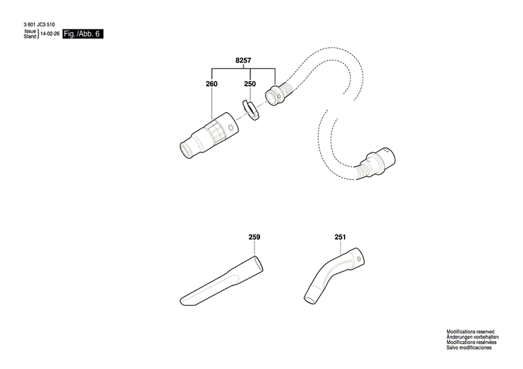 New Genuine Bosch 2608000A09 Hose