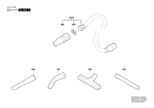New Genuine Bosch 2608000A15 Suction Pipe