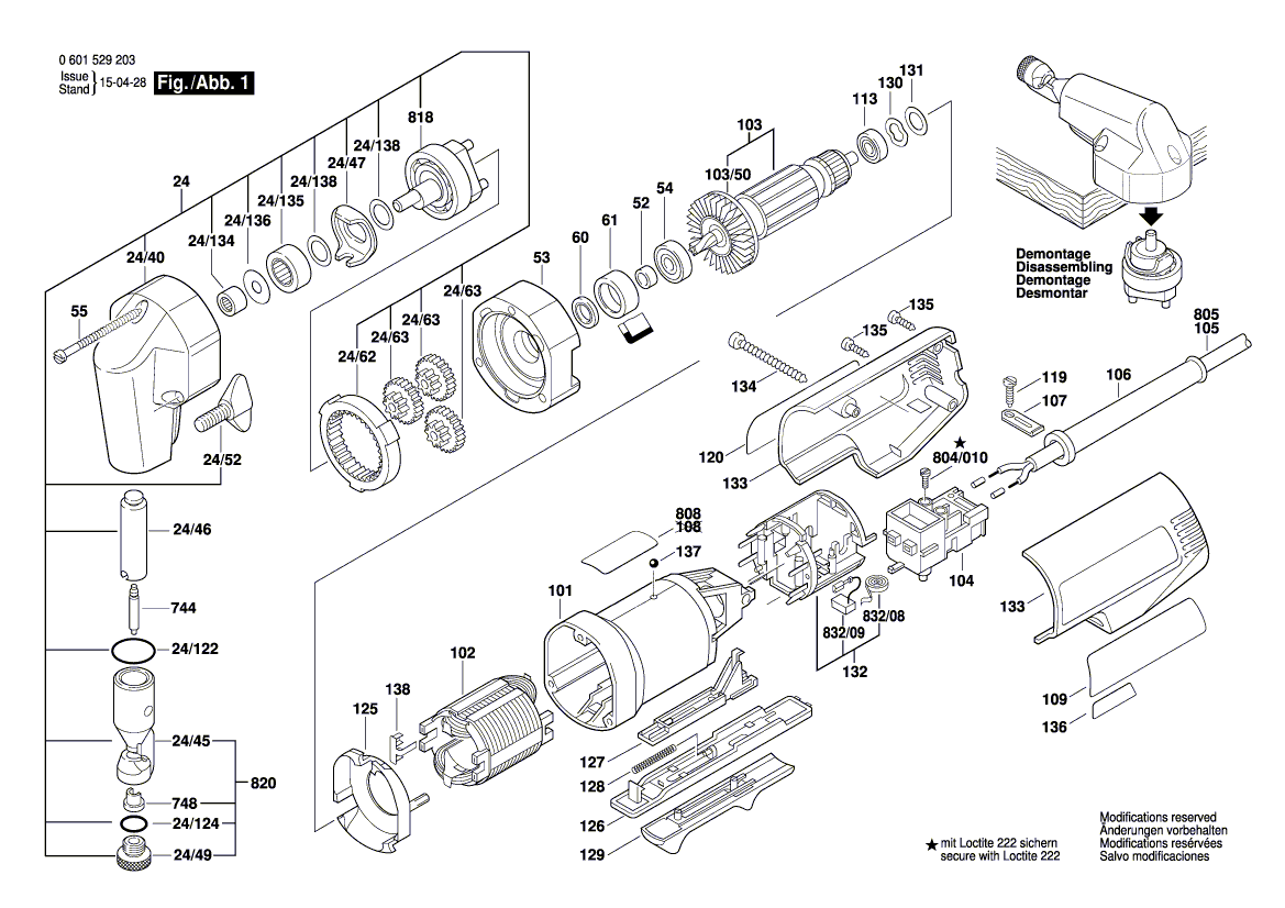 New Genuine Bosch 2608001005 Switch Rocker