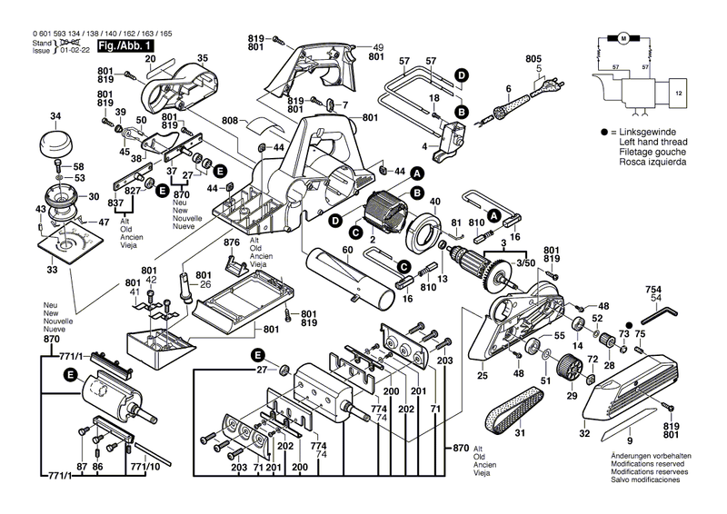 New Genuine Bosch 2608040039 Grip-Spring Tensioning E