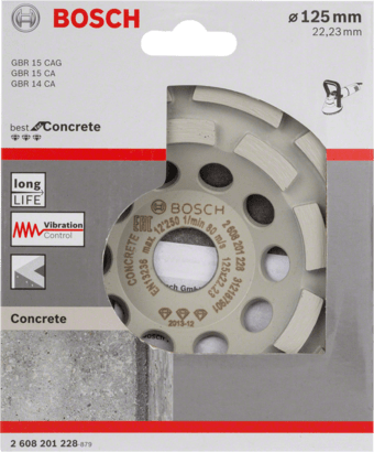 New Genuine Bosch 2608201228 Best for Concrete Diamond Grinding Head For