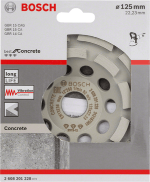 New Genuine Bosch 2608201228 Best for Concrete Diamond Grinding Head For