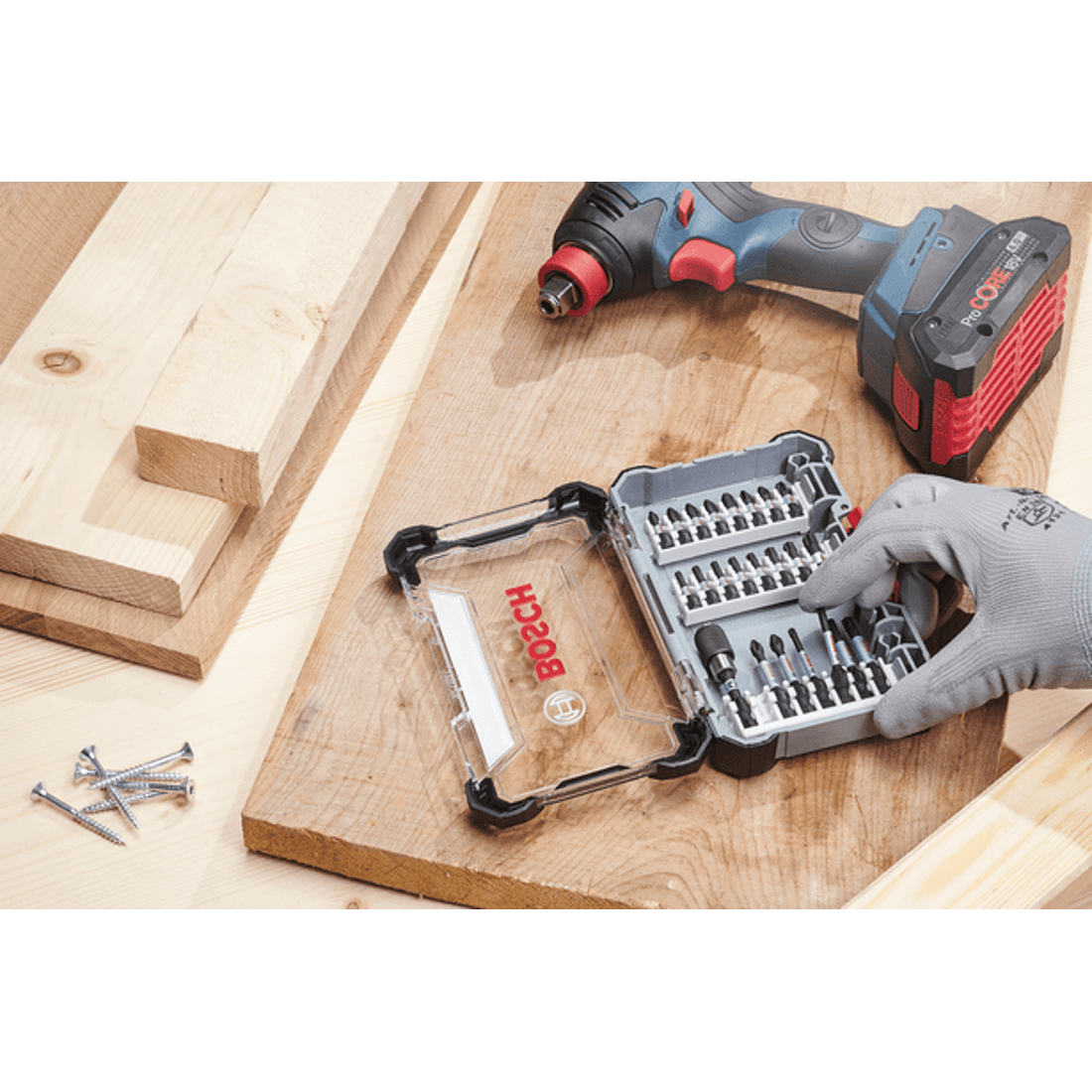 New Genuine Bosch 2608522322 Pick and Click Impact Control Screwdriver Bit Pack