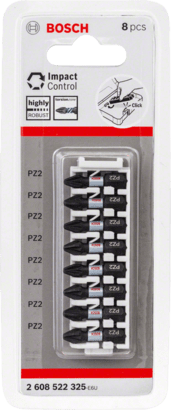 New Genuine Bosch 2608522325 Pick and Click Impact Control Screwdriver Bit Pack