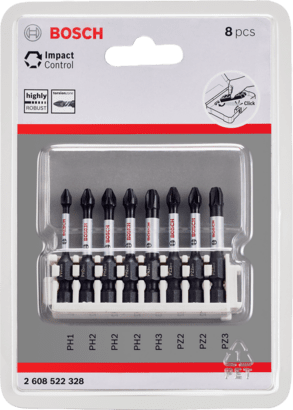 New Genuine Bosch 2608522328 Pick and Click Impact Control Screwdriver Bit Pack