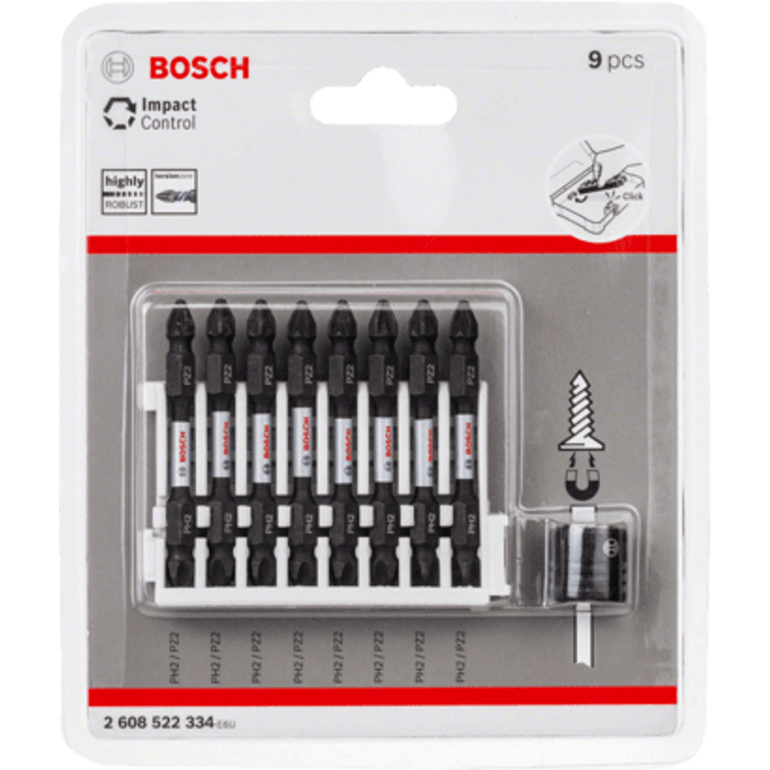 New Genuine Bosch 2608522334 Pick and Click Impact Control Double Ended