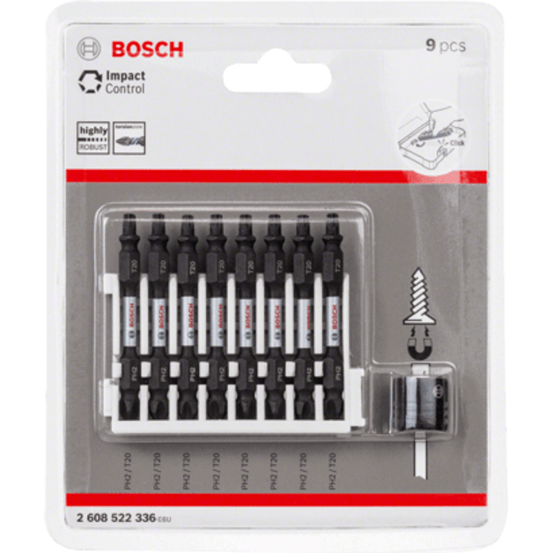 New Genuine Bosch 2608522336 Pick and Click Impact Control Double Ended