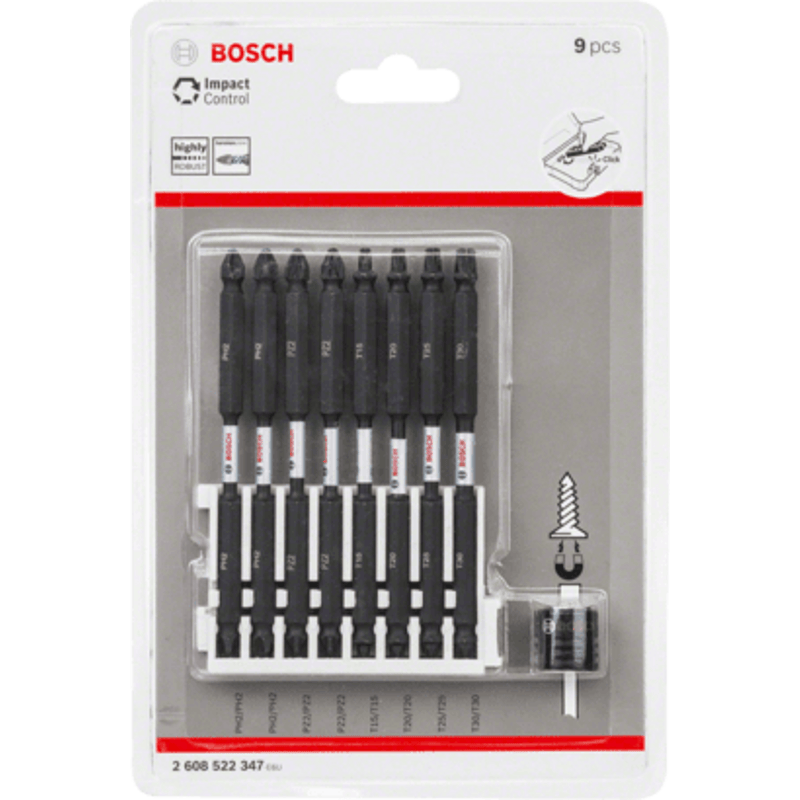 New Genuine Bosch 2608522347 Pick and Click Impact Control Double Ended