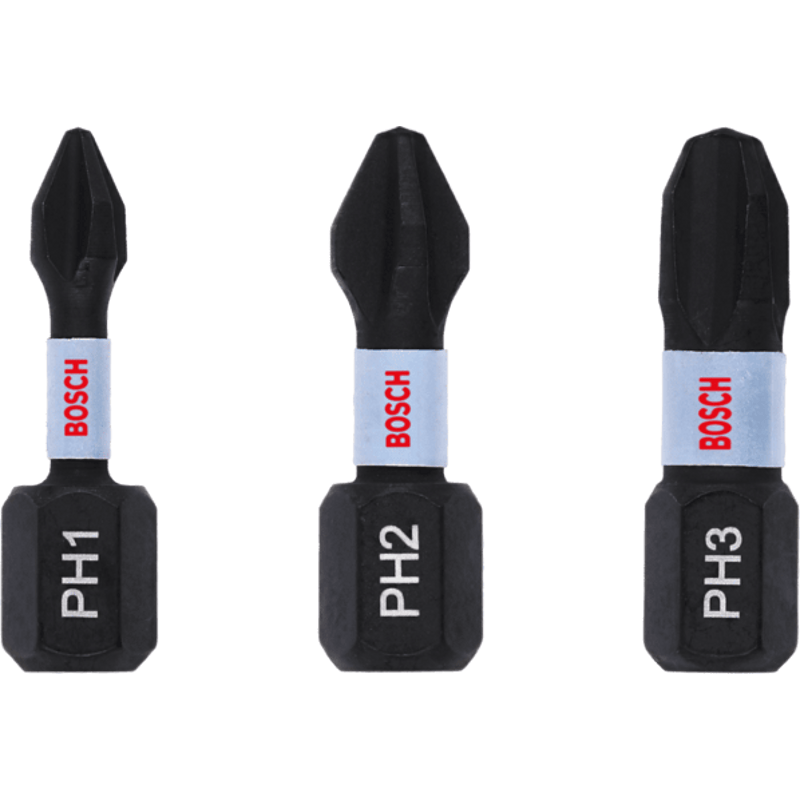 New Genuine Bosch 2608522470 Impact Control Phillips Screwdriver Bit Pack For
