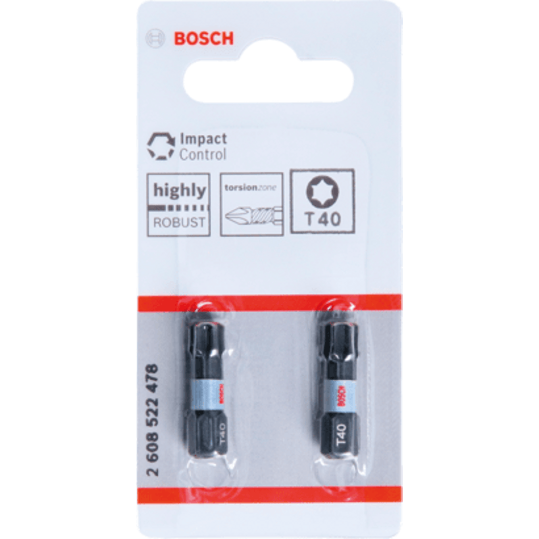 New Genuine Bosch 2608522478 Impact Control Internal Torx Screwdriver Bit Pack