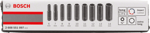 New Genuine Bosch 2608551097 Impact Control Socket Set For rotary