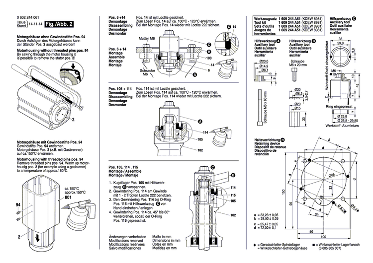 New Genuine Bosch 2608570014 Collet
