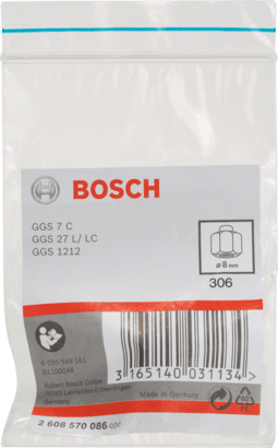 New Genuine Bosch 2608570086 Collet For straight grinders