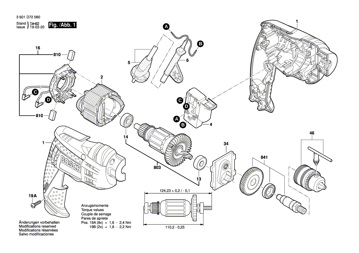 New Genuine Bosch 2608571009 Chuck