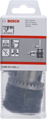 New Genuine Bosch 2608571020 Keyed Drill Chuck For rotary drills/drivers, For