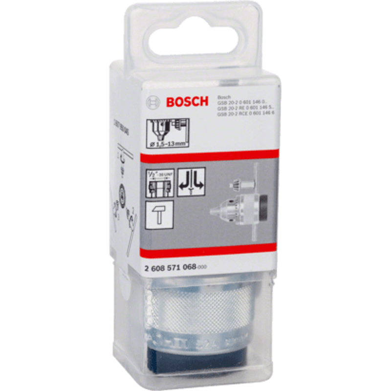 New Genuine Bosch 2608571068 Keyed Chuck For rotary drills/drivers, For impact