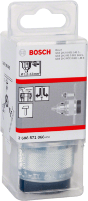 New Genuine Bosch 2608571068 Keyed Chuck For rotary drills/drivers, For impact