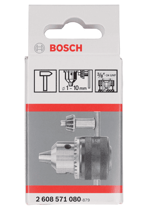 New Genuine Bosch 2608572080 Keyless Drill Chuck For rotary drills/drivers, For