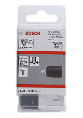 New Genuine Bosch 2608572093 Keyless Drill Chuck For rotary drills/drivers, For