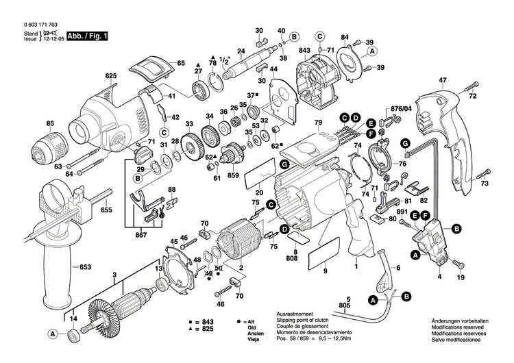 New Genuine Bosch 2608572137 Keyless Chuck