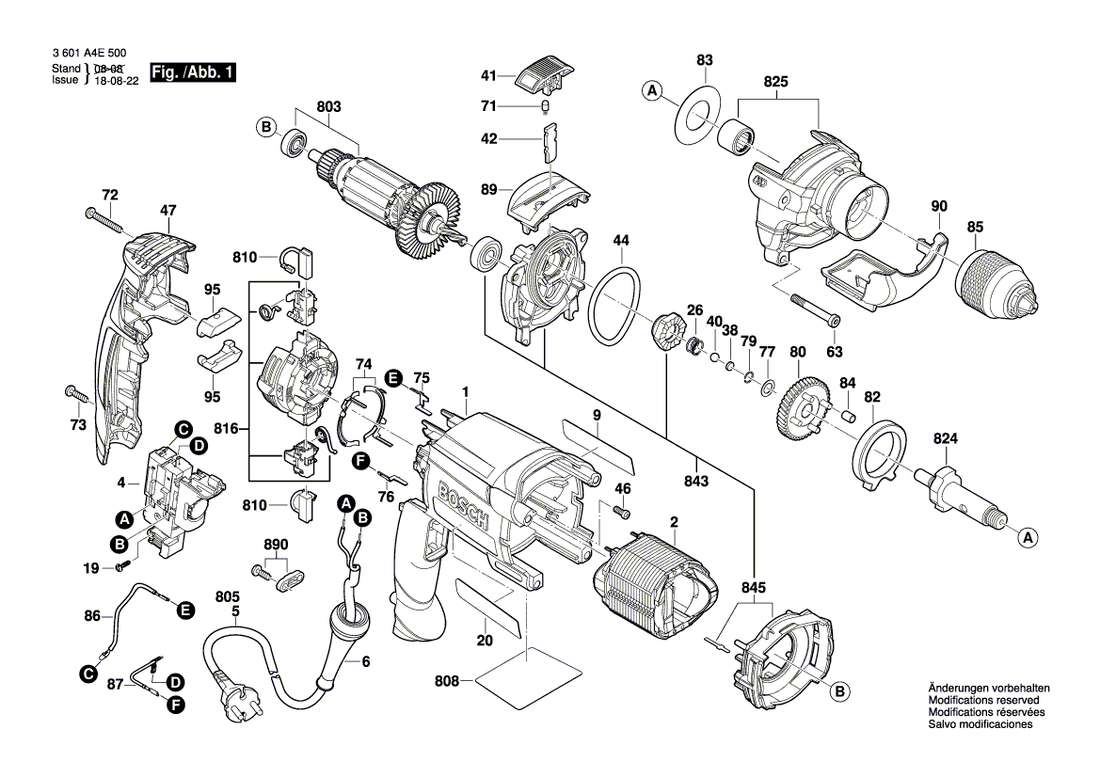 New Genuine Bosch 2608572142 Keyless Chuck