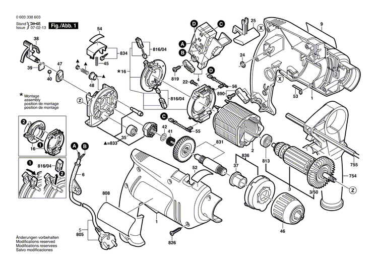 New Genuine Bosch 2608572173 Keyless Chuck