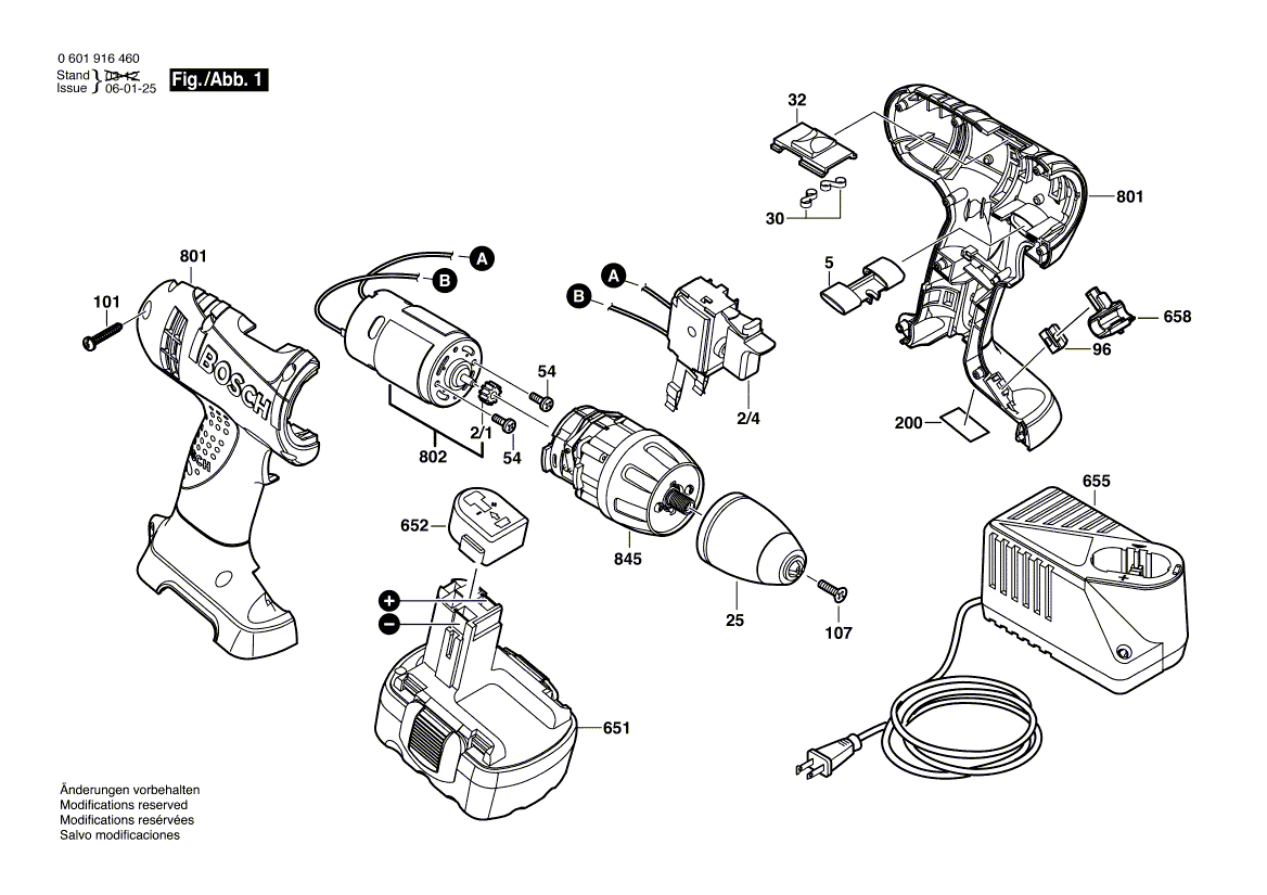 New Genuine Bosch 2608572177 Keyless Chuck