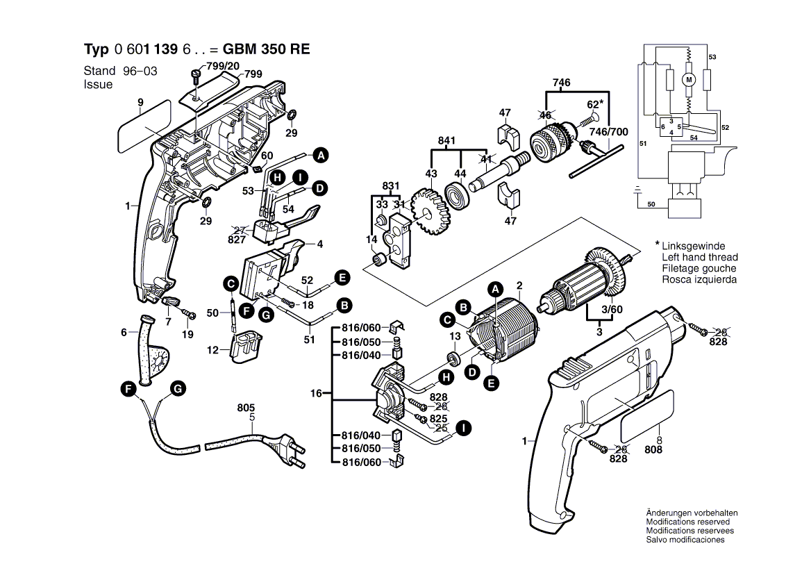 New Genuine Bosch 2608572196 Keyless Chuck