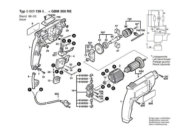 New Genuine Bosch 2608572196 Keyless Chuck