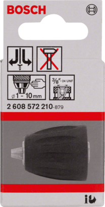 New Genuine Bosch 2608572210 Keyless Chuck For rotary drills/drivers, For