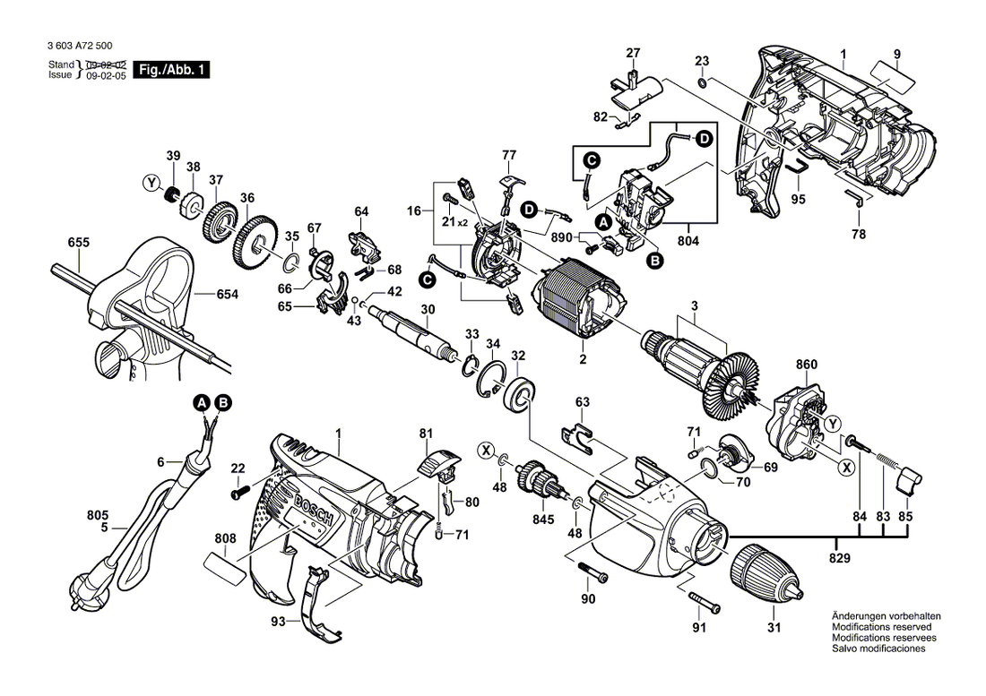 New Genuine Bosch 2608572243 Keyless Chuck