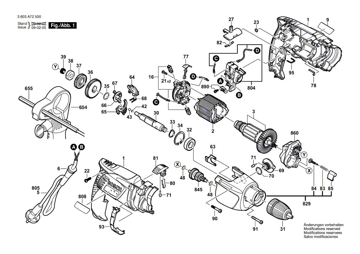 New Genuine Bosch 2608572243 Keyless Chuck