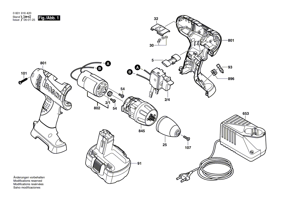New Genuine Bosch 2608572245 Keyless Chuck