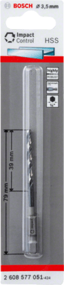 New Genuine Bosch 2608577051 Impact Control HSS Twist Drill Bit For rotary